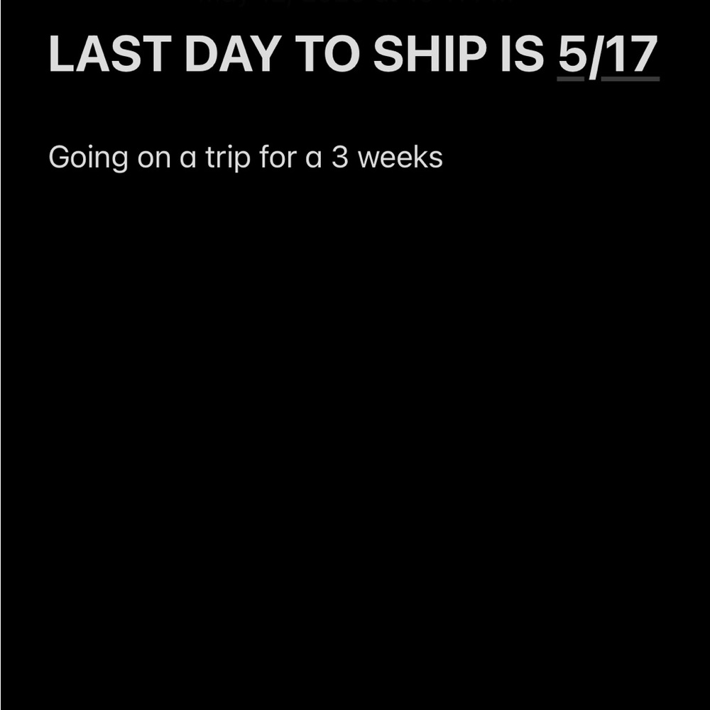 Will be away for a few weeks soon!